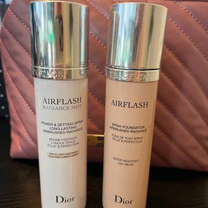 Dior Airflash Foundation (shade 2CR) and radiance mist primer & setting spray